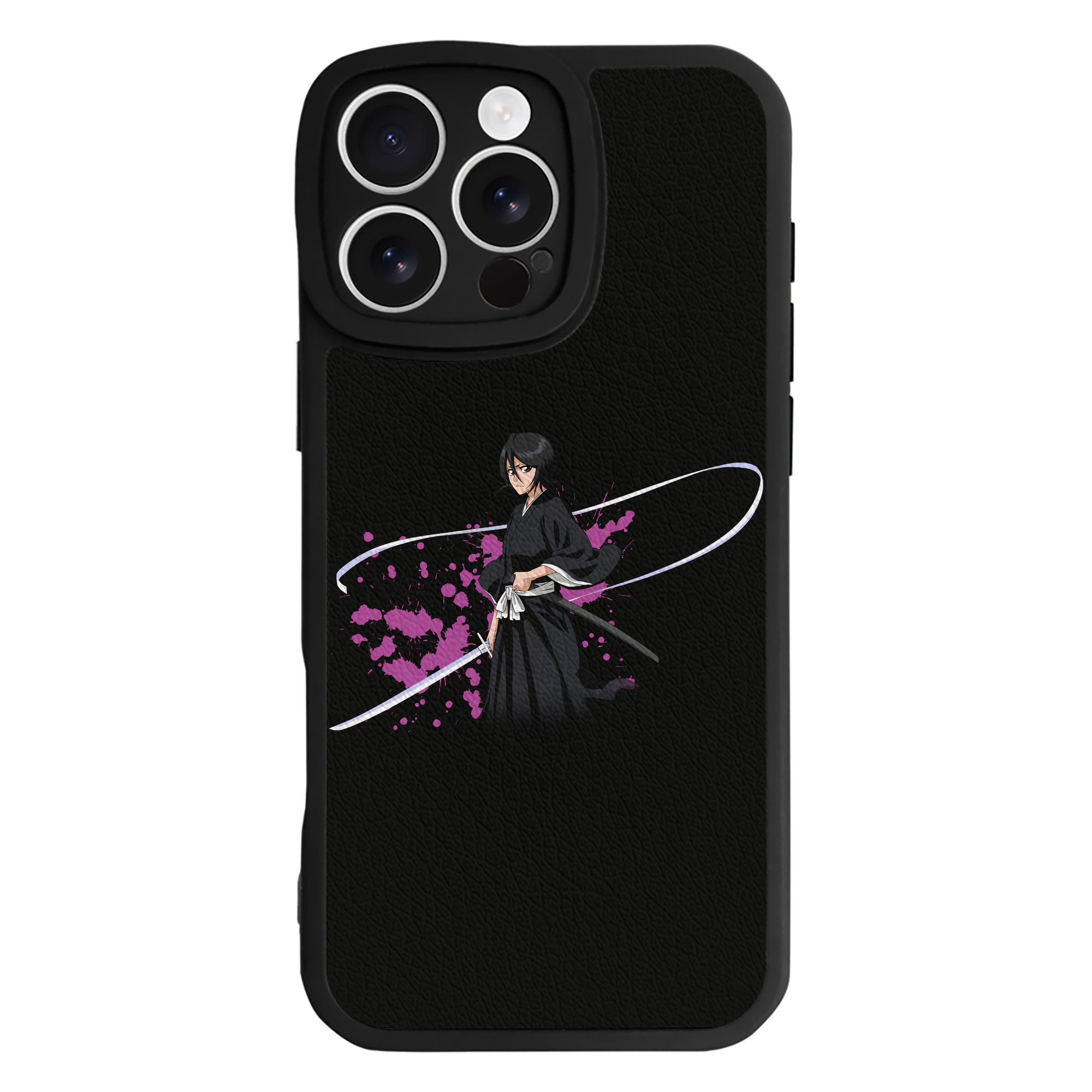 （画像用） ブリーチ 朽木ルキア BLEACH Kuchiki Rukia 【iPhone 16シリーズ対応】シリコンスマホケース（レザー調） 材質：シリコン
